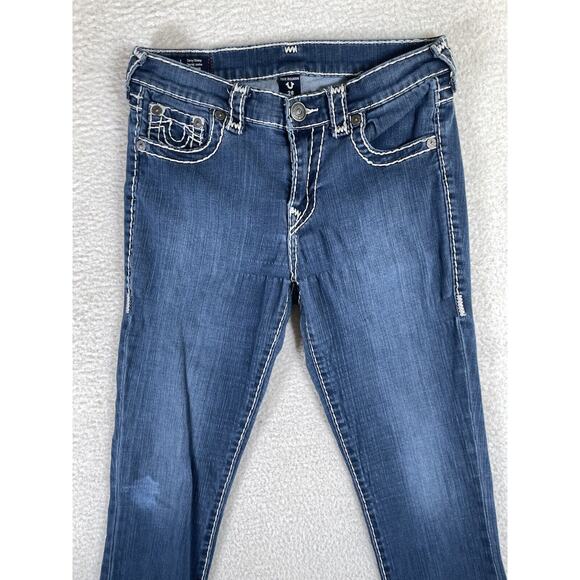 True Religion Jeans Womens 28 Jennie Curvy Low Rise Super Skinny READ/PUCKERING - Picture 13 of 16